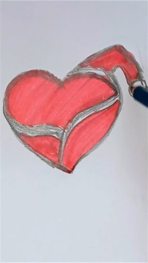 Christmas Heart Drawing You’ll Love! 😍🎅#shorts #christmasdrawing #christmasart #merrychristmas