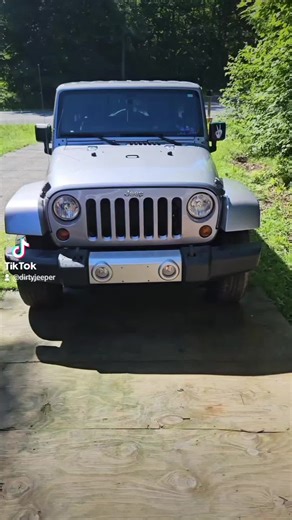Transformation or work in progress as she not done but from where she started til now... #jeeplife #silverjeep #jeepgirl #raxiomlights #rgblights #barricadebumper #extremeterrain