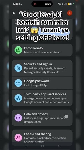 Google aapki baatein sun raha hai? 😱 Turant ye setting OFF karo!