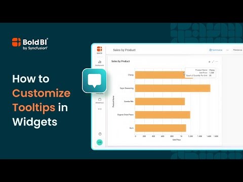 How to Customize Tooltips in Widgets | Bold BI
