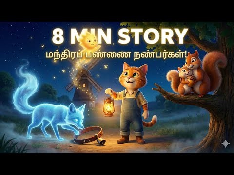 “Farmer Cat Magical Adventure Compilation ✨ | 8 Minutes Cute, Emotional & Fantasy Tamil Story”#Tami