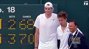 6.7K views · 390 reactions | Wimbledon 2010, round 1. Five sets, 3 days, and 11 hours later, John Isner and Nicolas Mahut made history and, in turn, have earned our match of the decade  | Tennis Channel | Facebook