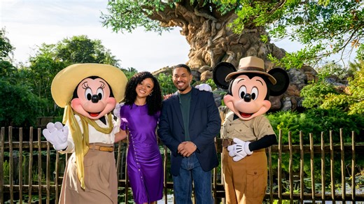 Mufasa Stars Kelvin Harrison Jr. and Tiffany Boone Visit Disney's Animal Kingdom | Chip and Company