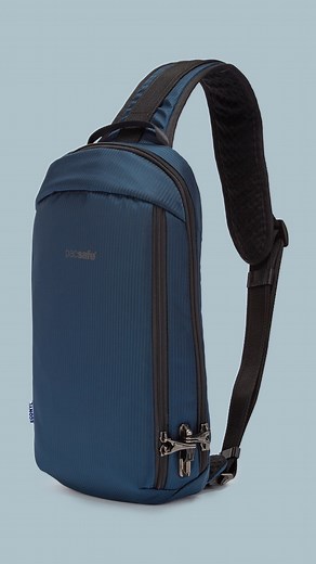 2.3K views | The Vibe 325 Anti-Theft Sling Pack is the perfect summer accessory, designed with your security in mind. Its anti-theft technology ensures that your belongings are safe from pickpockets and thieves, making it the ultimate sling for worry-free adventures. | Pacsafe | Facebook