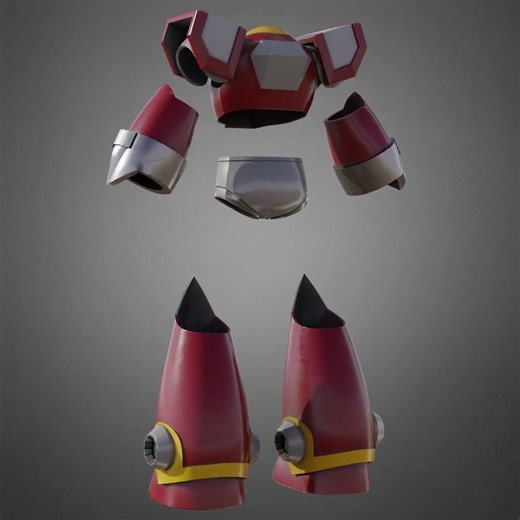 Mega Man Zero Helmet 3D printable model | replica | cosplay | stl | print file