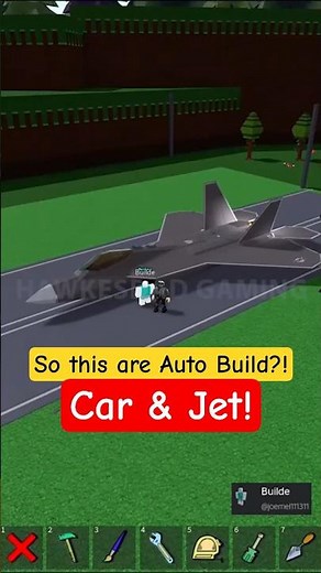 Roblox Build a Boat for Treasure Auto Build Sports Car & F-22 Stealth Fighter Jet ?! #roblox #babft
