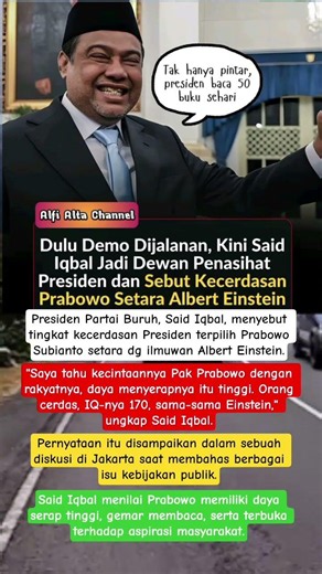 Said Iqbal Becomes Presidential Advisor to Prabowo Subianto