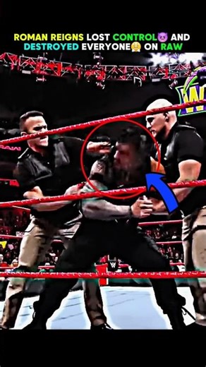 Roman Reigns Lost Control and Destroyed Everyone on RAW 😤 #wwe #romanreign #wweraw