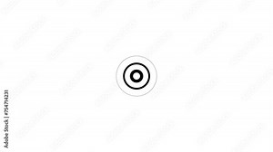 Radio wave, animated electric wave looping background. Radio wave animation, scanning waveform animation.