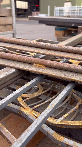 Before and After Galvanising at Forfar Galvanisers