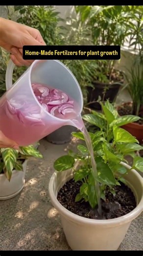 🌱 Homemade fertilizers for faster plant growth! Save this reel for future gardening hacks 💚