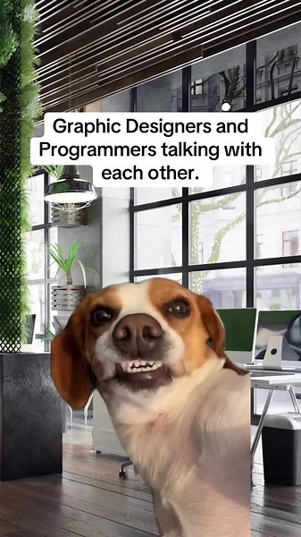 When Programmers and Graphic Designers talk with each other about how they want their project to look like 🥴. #programmerhumor #graphicdesignerlife