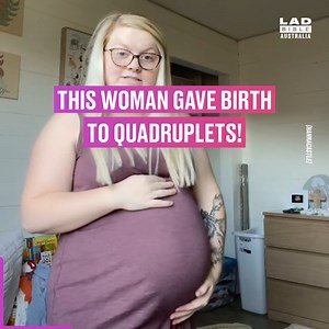 This woman documents her journey of giving birth to quadruplets 😲🥰 | LADbible Australia
