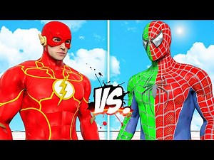 COLOR SPIDER-MAN vs THE FLASH - SUPER EPIC BATTLE
