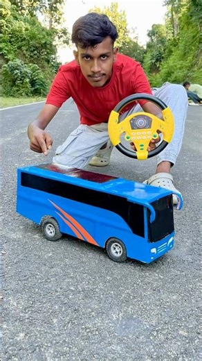 😲Remote Control Blue Hand Made Bus Unboxing 😱