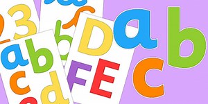 Multicolour Display Letters and Numbers Pack