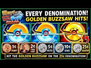BIGGEST MANSION I'VE SEEN! Every Denom on Huff N' Even More Puff Grand Slots! HANDPAYS!