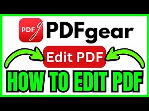 How To EDIT PDF In PDFgear (QUICK & EASY) 2026
