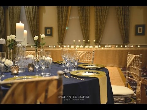 Navy and Gold Wedding Theme, styled by Enchanted Empire, Event Artisans