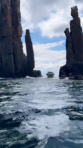 1K views · 405 reactions | You could be in another world as you cruise the dramatic coastline of south Bruny Island. This footage from @arunrajs showcases the stunning Monument sea stacks which guard the Bruny Island coastline. Our Bruny Island Cruises skippers are skilled in navigating this spectacular part of the world on our yellow boats. | Pennicott Wilderness Journeys | Facebook