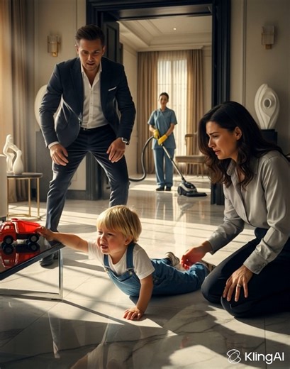 At the Bennett mansion, days are filled with therapies and sleepless nights. Four-year-old Lucas hasn’t been able to take a single step, despite visits to top specialists. The diagnosis remains uncertain: a rare neuromuscular condition. His father, William, a successful businessman, refuses to accept limits, while Sarah, exhausted, keeps searching for another option. Doctors suggest being “realistic” and focusing on mobility aids—but frustration grows inside the home. In the midst of it all appe