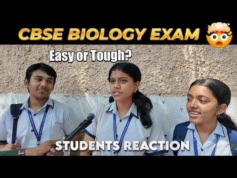 CBSE Class 12 Biology Exam 2026 | Students Reaction 😱