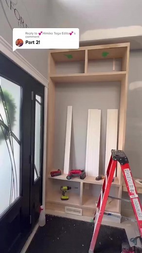 41K views · 349 reactions | Custom Entry Built-ins Part 2! What colour should I do?! #builtins #womenwhobuild #ladieswhodiy #thatdiylife #homediyproject #carpentry | From House To Home DIY | Facebook