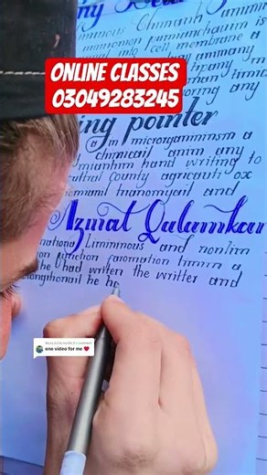 how to write English calligraphy