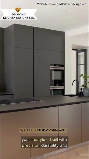 Custom Kitchen Cabinets Edmonton by @diamondkitchendesignss #homedesigncanada