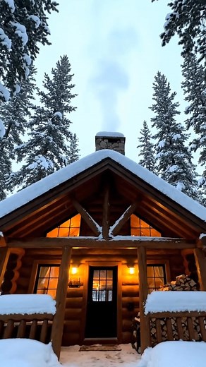 Would you be happy spending the winter in this wooden cabin in the middle of the forest? Crisp air, golden leaves, and the glow of a cabin fireplace — this is the heart of autumn living. Built with modern rustic design, eco-friendly principles, and cozy interiors, this cabin is perfect for seasonal getaways, vacation homes, and luxury escapes. Autumn cabins symbolize slow living, sustainable design, and architectural beauty in nature. Whether you imagine sipping tea by the fire or watching leave