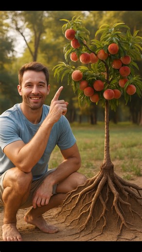 Grow Peach Tree in 20 Days 🌱 Easy Branch Hack! | #shorts #garden