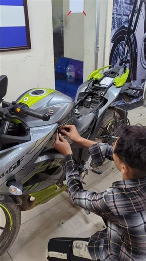 Suzuki Gixxer SF 150 CC first servicing #suzuki #gixxer #bike #bikelover
