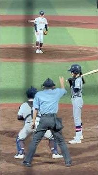 去年大バズりした3年生の引退試合でサプライズで女子マネが最初で最後の打席。#高校野球 #野球 #baseball #女子マネ #兵頭てつ兄