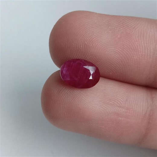 2.53 Carat African Ruby | Oval Unheated Gemstone - Etsy