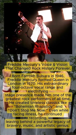 Freddie Mercury's Four-Octave Range That Shocked The World #FreddieMercury #RockLegend