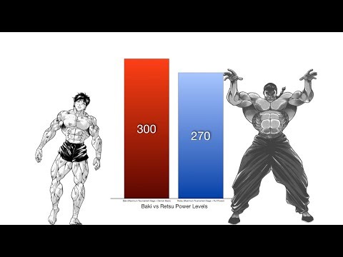 Baki vs Retsu Power Levels - Baki The Grappler/Bakidou