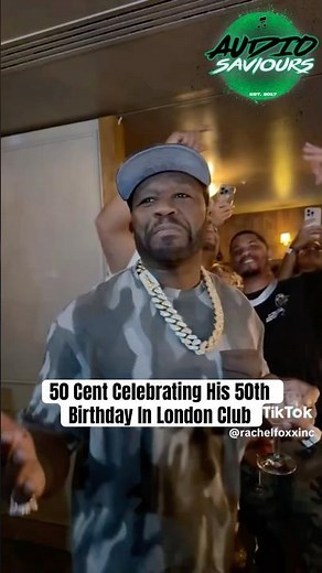 50 Cent Celebrating His 50th Birthday In London Club #50Cent