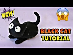 How to make easy cat with clay craft idea for beginners step by step craft tutorial easy hacks diy