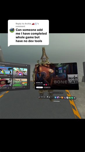Replying to @Archie 🚗💨 Dev tools in bonelab #bonelab #devtools #fyp