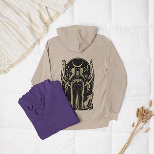 Slayer Skeleton Hoodie T-shirt: Gothic Metal Wolves Design - Etsy