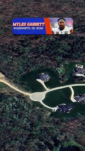 Myles Garrett’s mansion located in Wadsworth #mylesgarrett #mansion #athlete #house #nfl #nflfootball #football #clevelandbrowns #browns