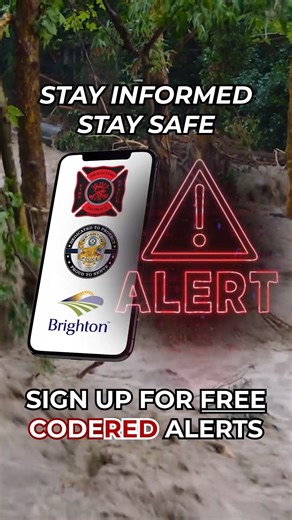 1.4K views |  Stay Safe with CodeRED Alerts!  CodeRED is a powerful emergency notification system that keeps you informed when it matters most. Whether it’s severe weather, evacuation orders, a terrorist act, or a missing child, you’ll receive timely alerts straight to your phone.  Don’t wait for an emergency—sign up today and stay connected to critical updates in your area (link is in the first comment). | Brighton Fire Rescue | Facebook