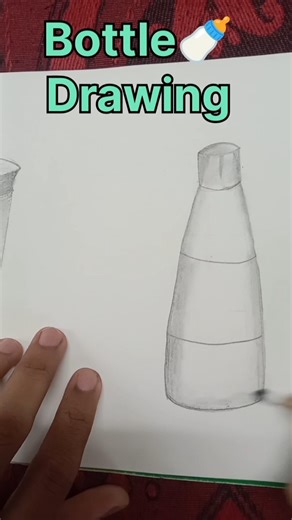 Easy Bottle🍼 Drawing ll Shahidansariarts