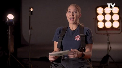 9.3K views · 191 reactions | @Jaina Lee Ortiz puts the rest of the Station 19 cast to shame in this hilarious round of firefighter trivia  | TV Guide | Facebook