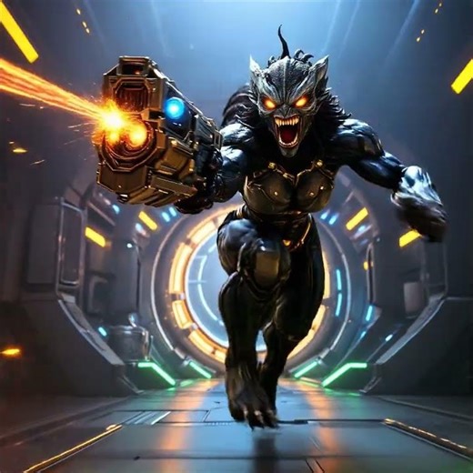 Female alien warrior