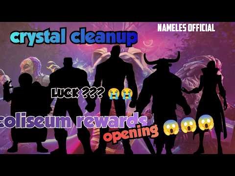 Mcoc mod apk | 55.0.0 | crystal cleanup | crystal opening | nameles gaming coliseum rewards opening