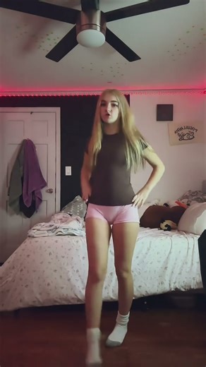 #brown #crew #neck #tee #shirt #skims #light #pink #active #yoga #girlshorts #white #nails #socks 3