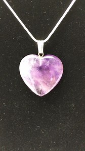 Our sweet Amethyst Heart Pendants on sale for 50% off today and you can order online here: https://bit.ly/HCJPAMHRT Each of these heart pendants are so unique as the Amethyst has some inclusions to it, making each one special! Choose from the following: * XS (1") w/ Silver-Plated Bail (No Chain) - $4.15 ea * XS (1") w/ 16" Silver Tone Chain and Crystal Card - 3 pc - $6.40 ea 🔮 Primary Vibrations Summary: Protection, Purification, Spirituality 🔮 Affirmation: Infinite possibilities are available