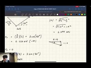 T2 2025 ENGG1300 Engineering Mechanics Recap Workshop