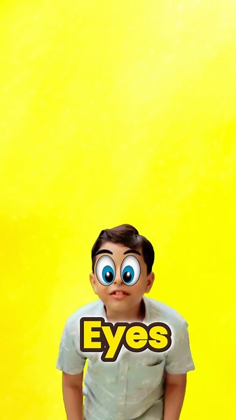 Learn face parts for kids Nose Eyes Mouth Hair 👁️ 👃 | Learn with cartoon animation